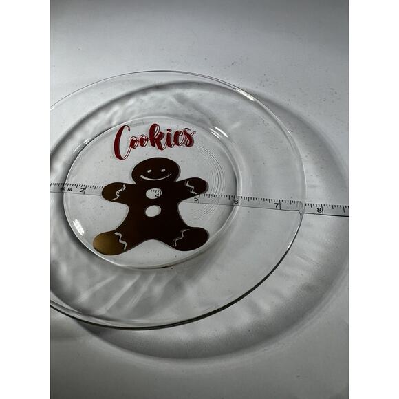 Christmas Glass Cookies For Santa Plate Carrots For Reindeer Bowl Clear Dishes - Picture 14 of 16